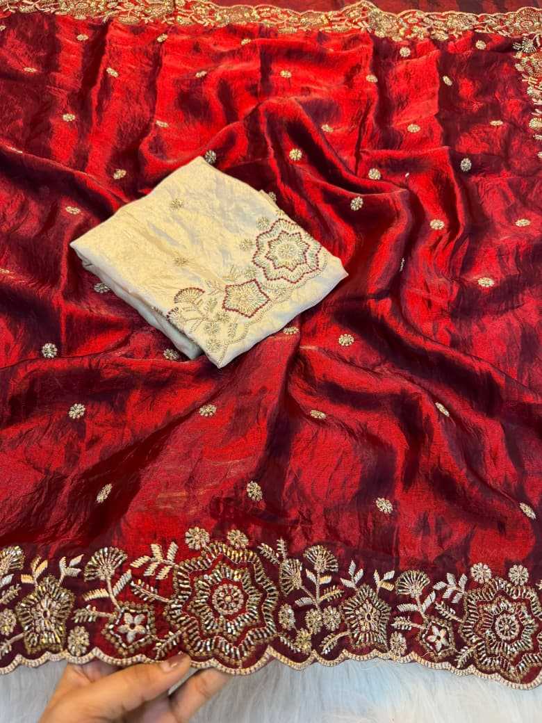 Satin Party Wear Saree