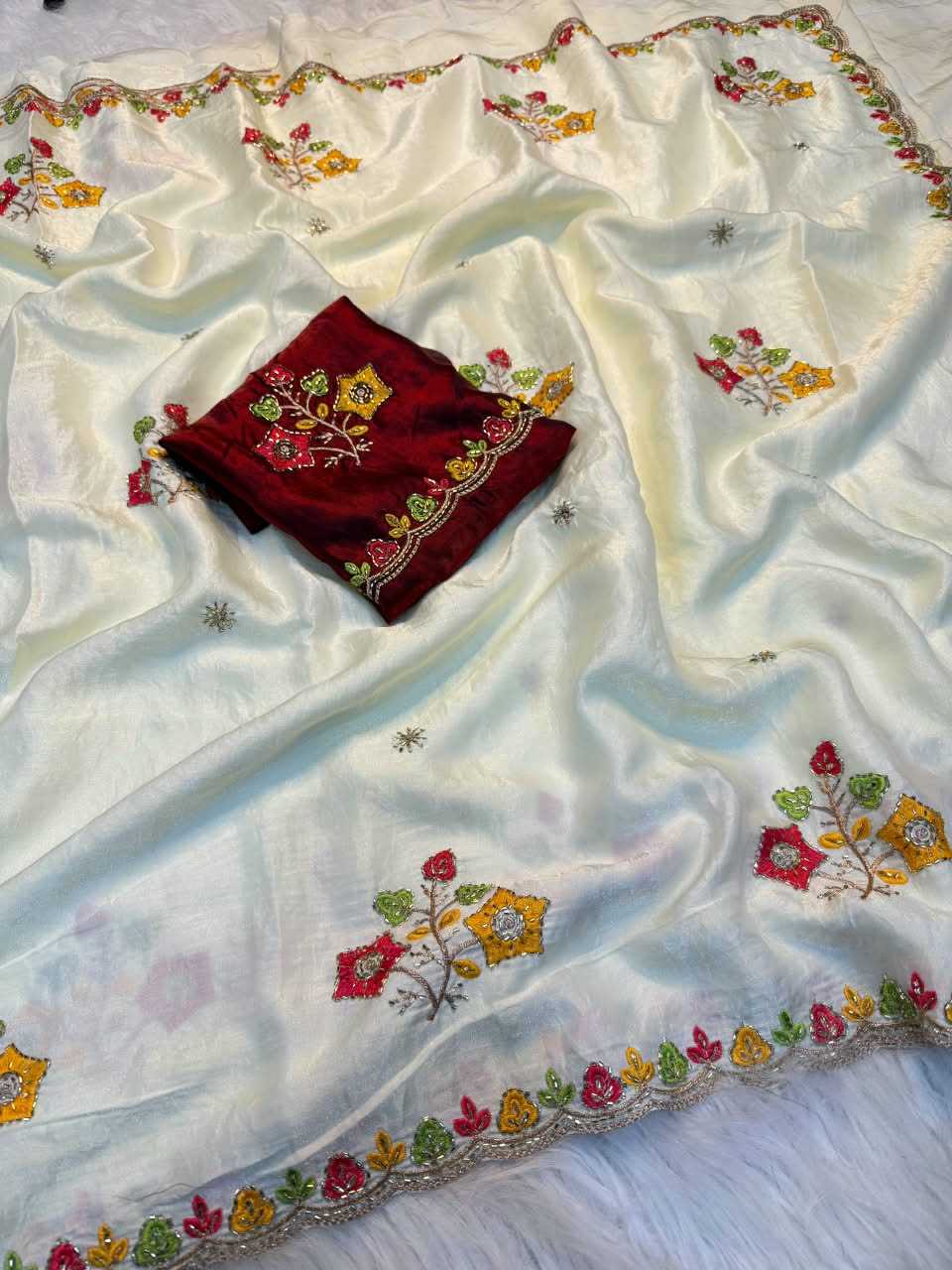 Ishana Satin Work Saree