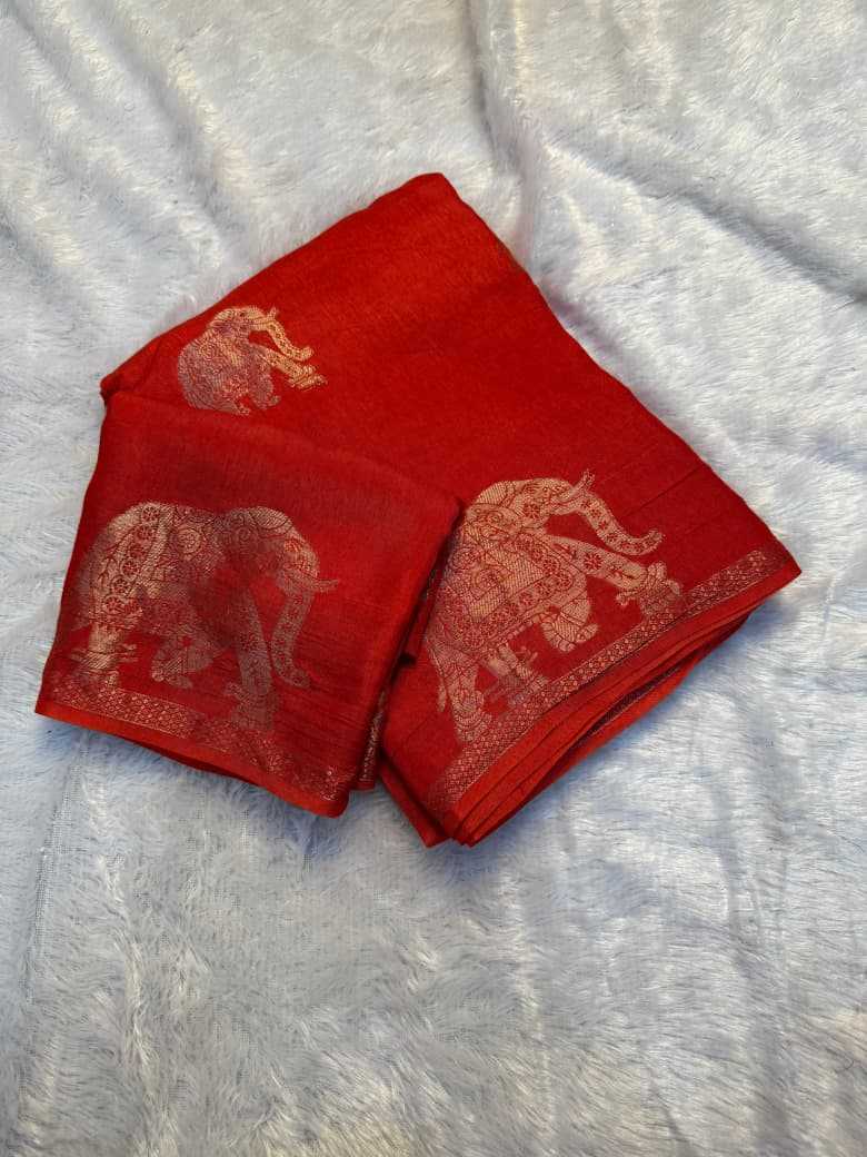 Pure Viscos Butta Saree
