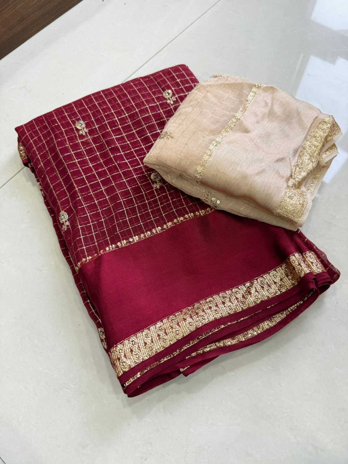 Viscose Georgette Saree