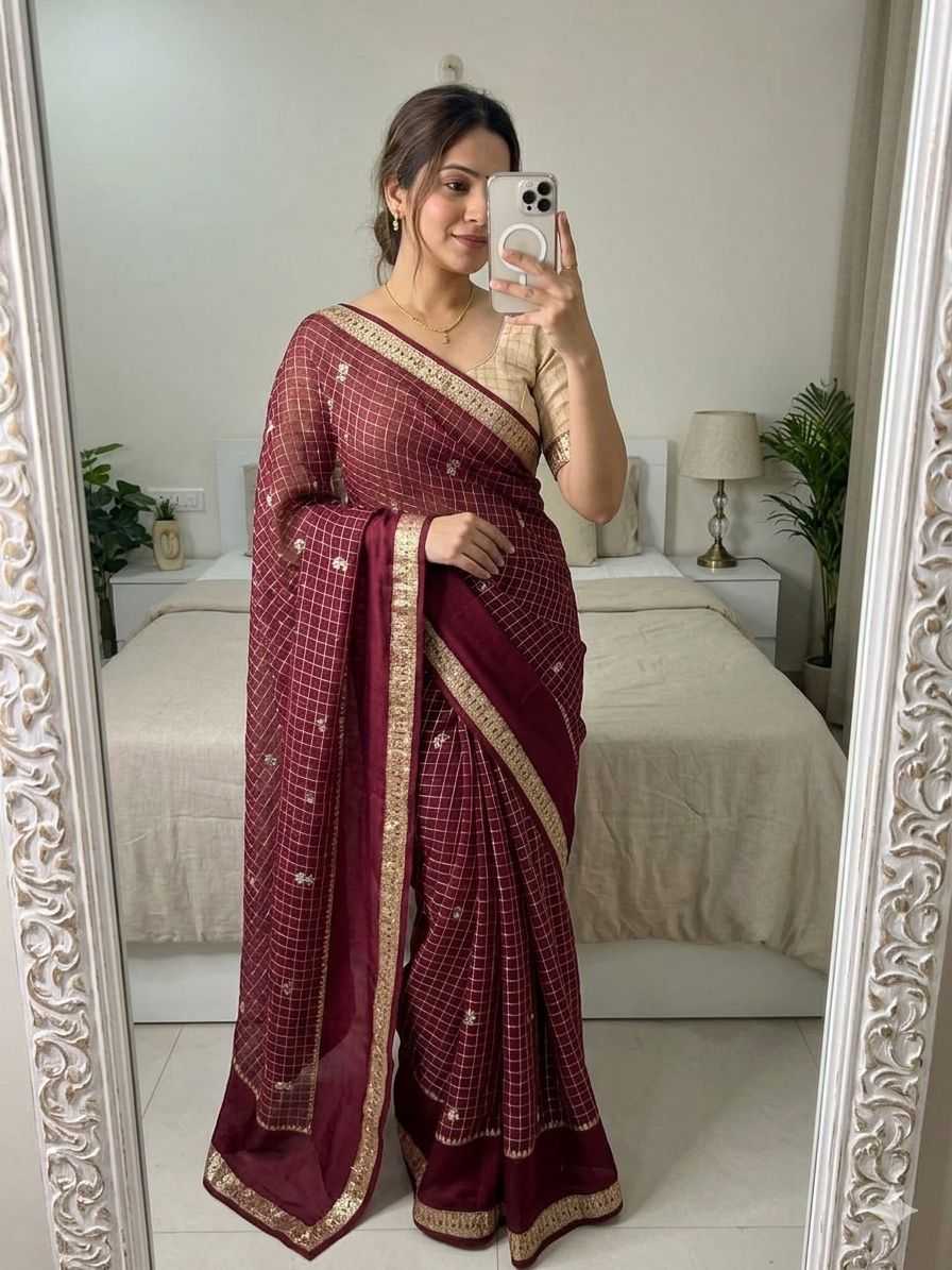 Viscose Georgette Saree