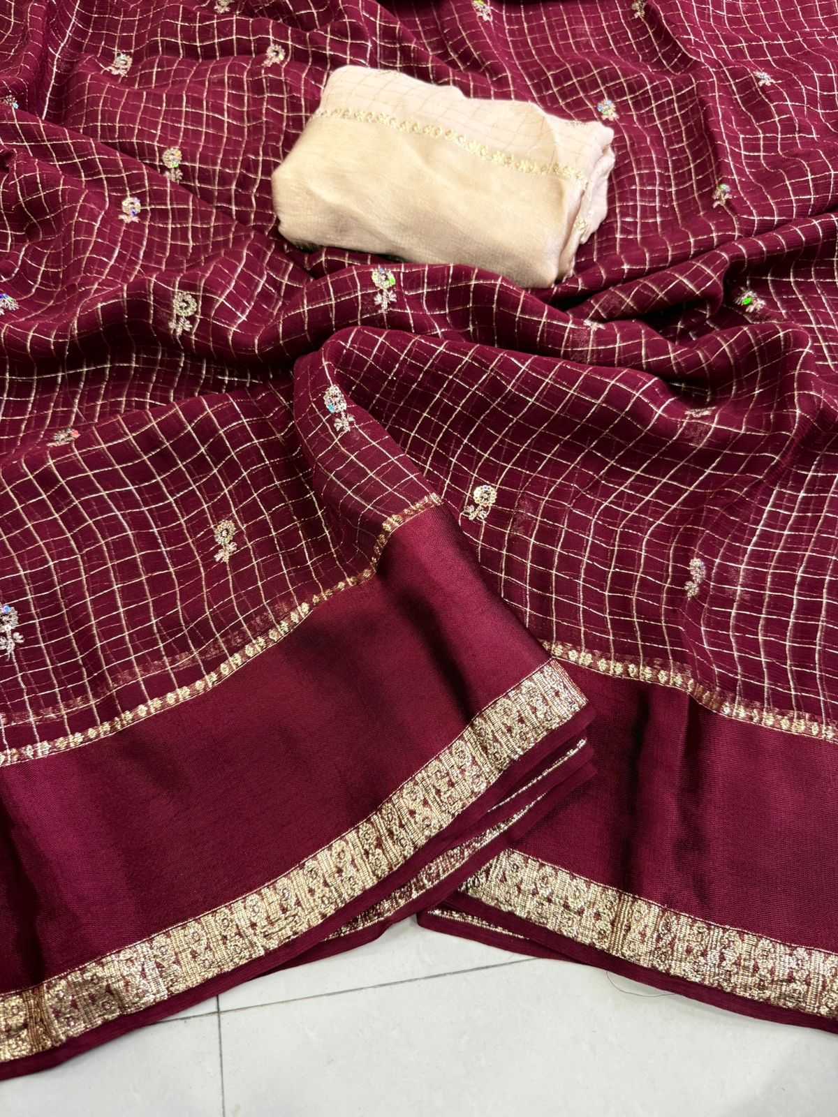 Viscose Georgette Saree