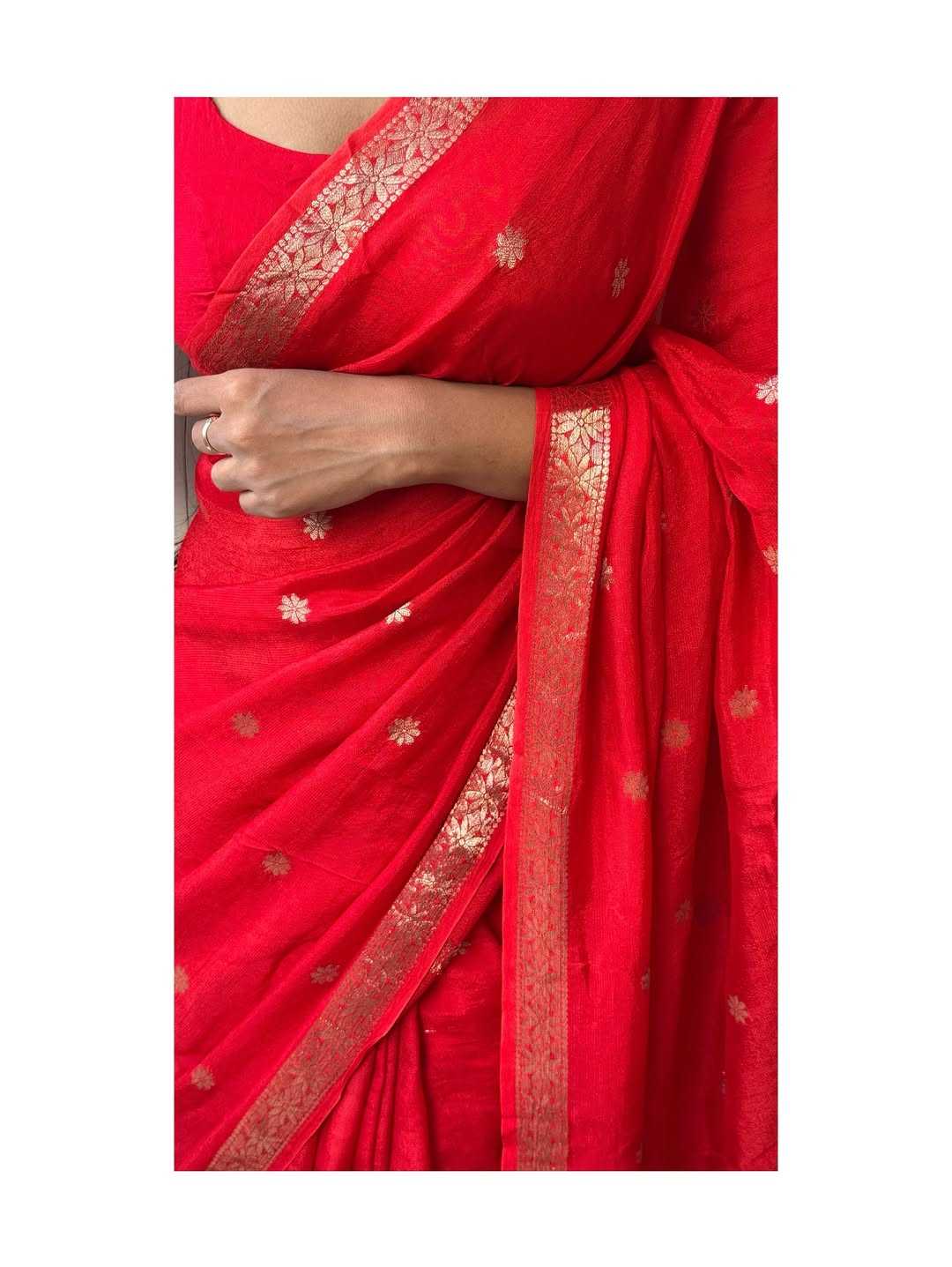 Kanak Pure Viscos Designer Saree