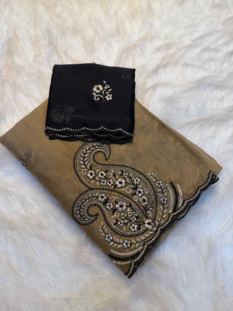 Rangoli Silk Orange Saree