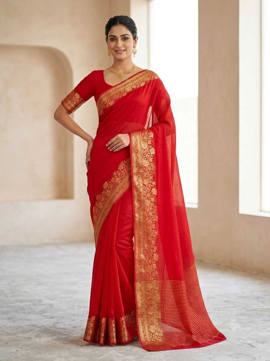Pure Viscos Jacquard Saree