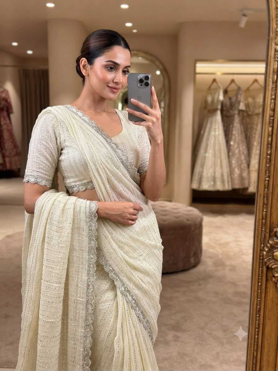 Misha Satin Designer Saree