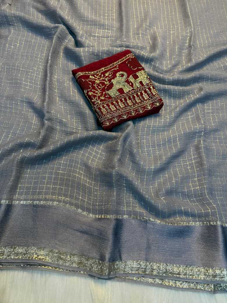 Pure Viscos Georgette Saree