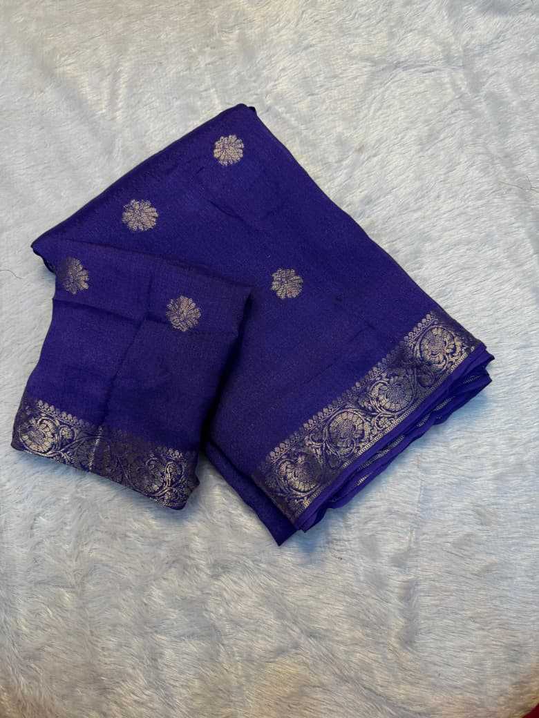 Pure Viscos Butta Saree