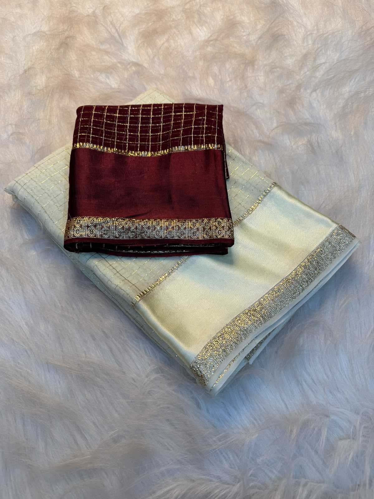 Viscouse Crushed Georgette Designer Saree