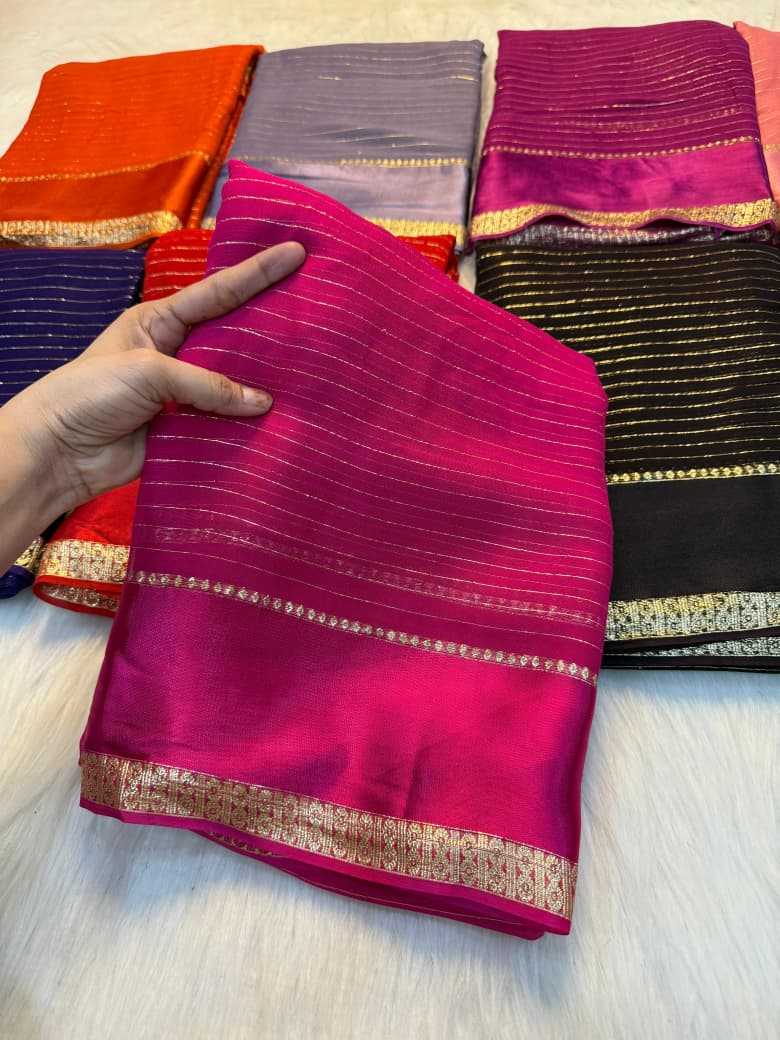 Viscouse Crushed Georgette Designer Saree