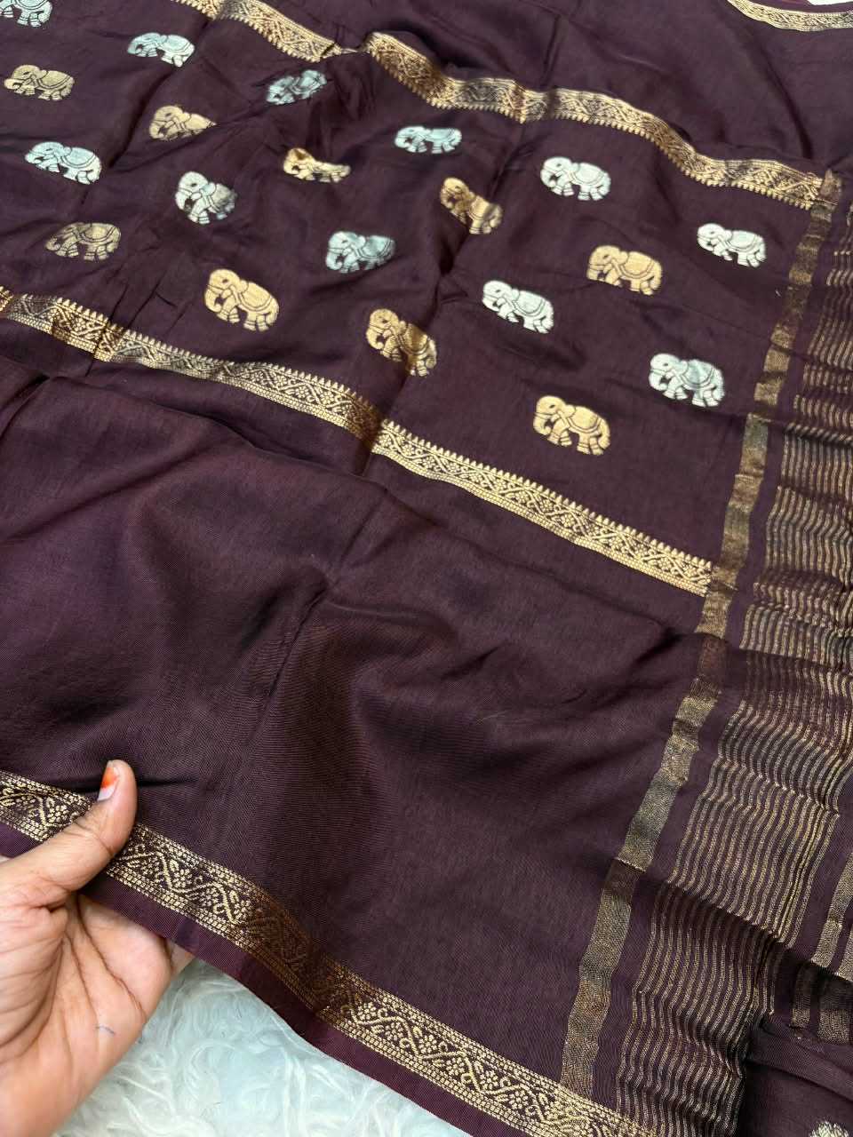 Shree Golden Dola Silk Soft Saree