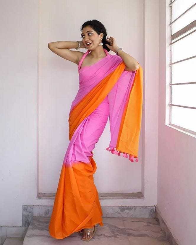 Linen Designer Saree 375