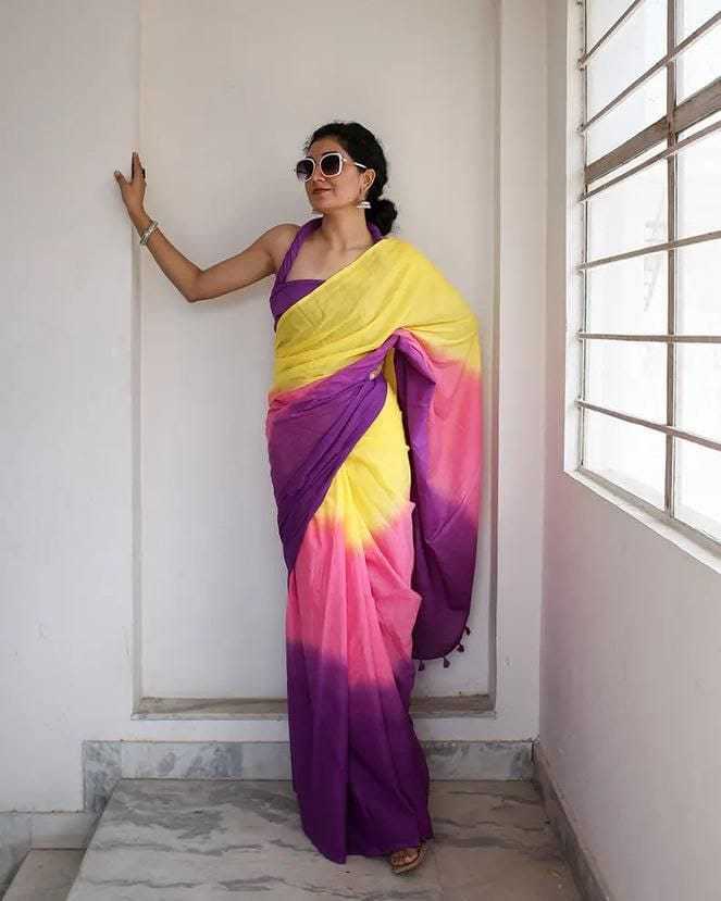 Linen Designer Saree 375