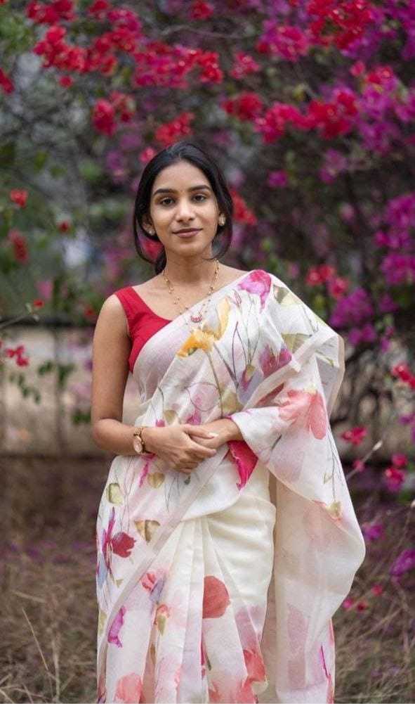 Linen Party Wear Saree