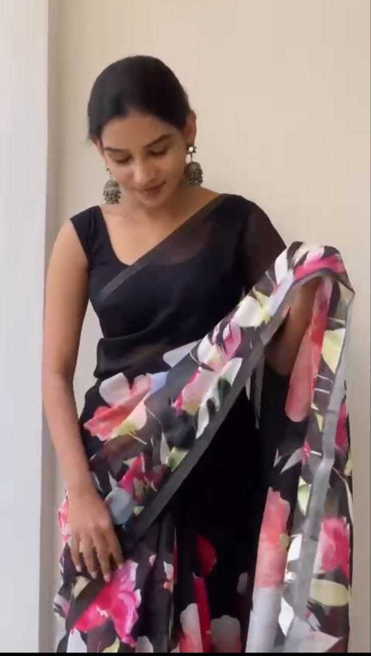 Linen Party Wear Saree