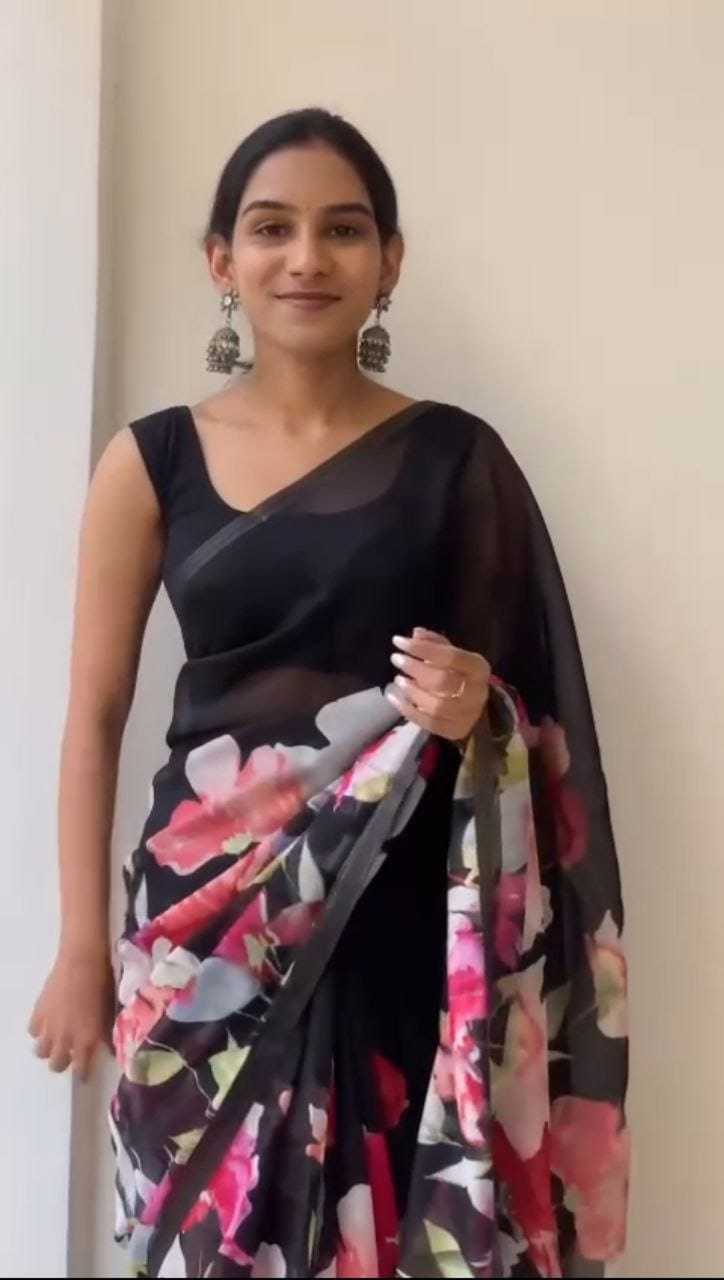 Linen Party Wear Saree