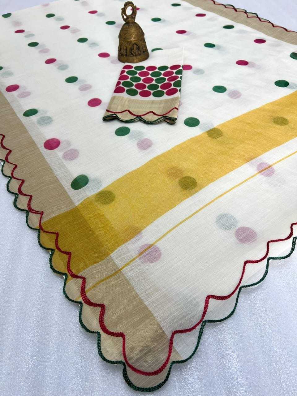 Linen Printed Saree