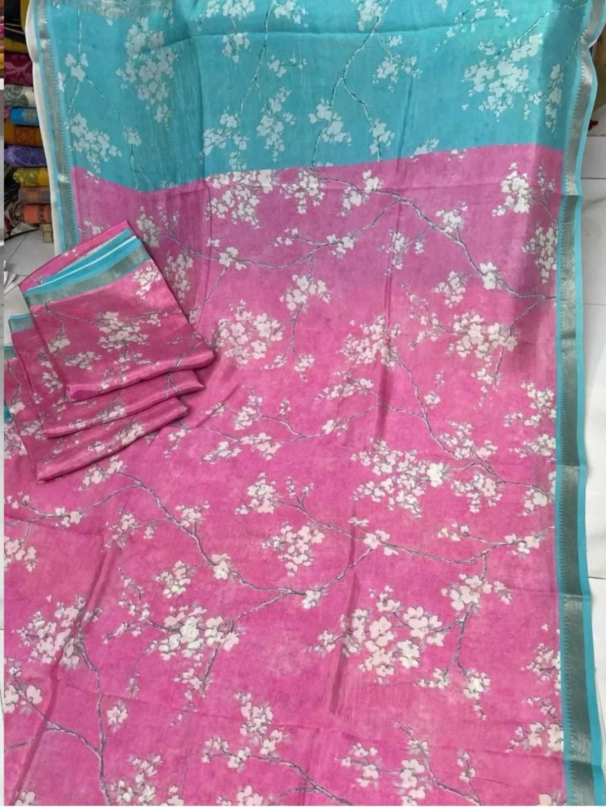 Linen Designer Saree 622