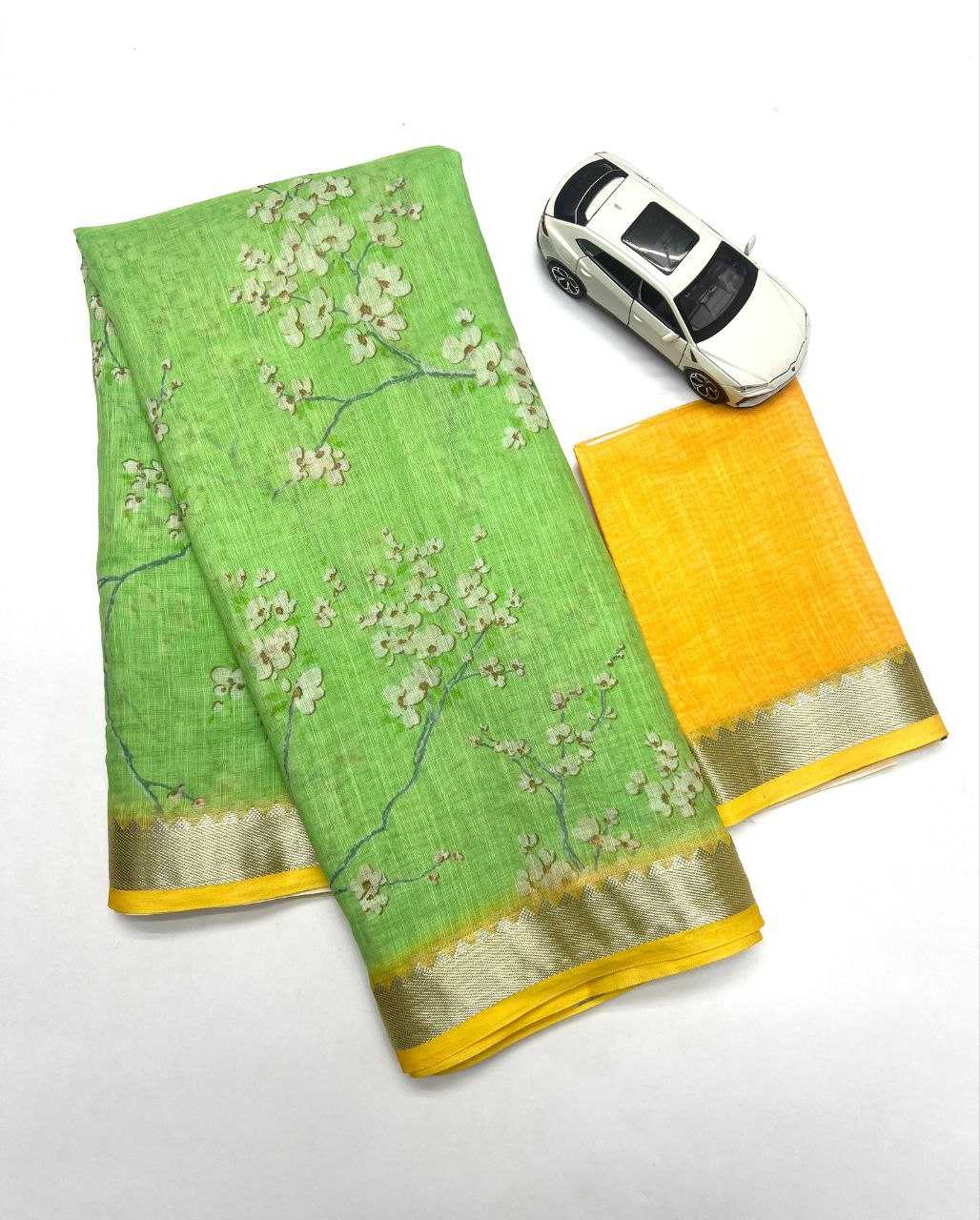 Linen Designer Saree 622