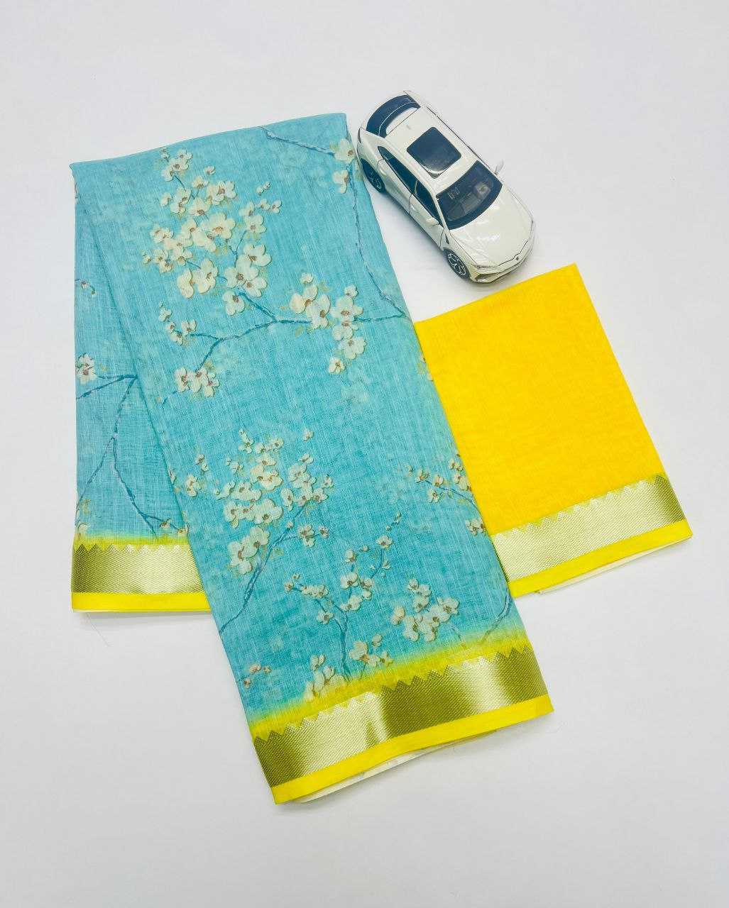 Linen Designer Saree 622