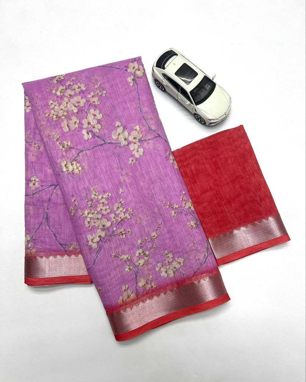 Linen Designer Saree 622