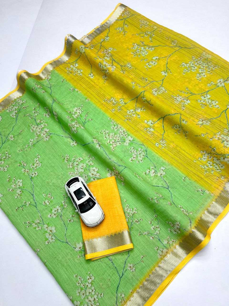 Linen Designer Saree 622