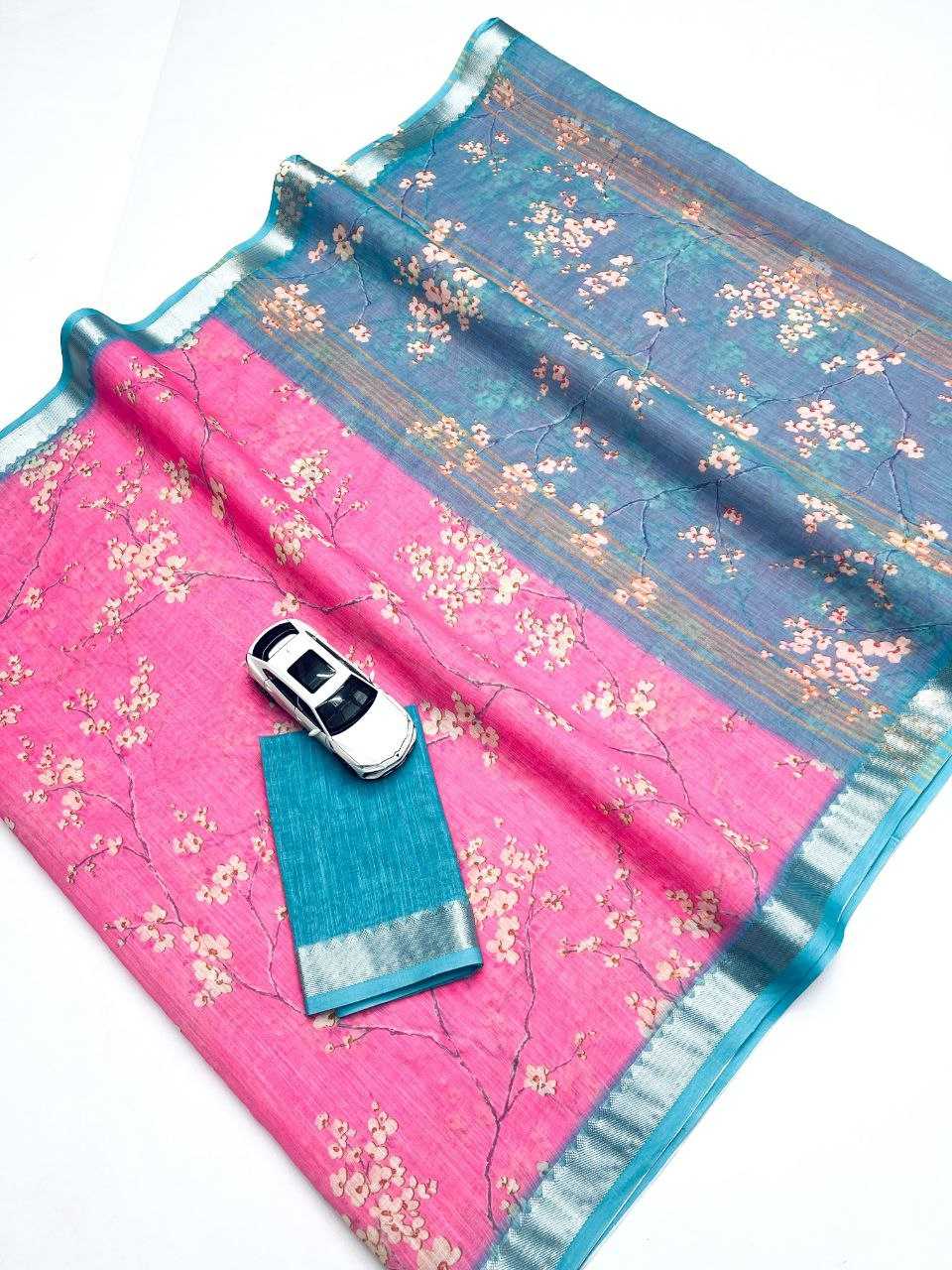 Linen Designer Saree 622