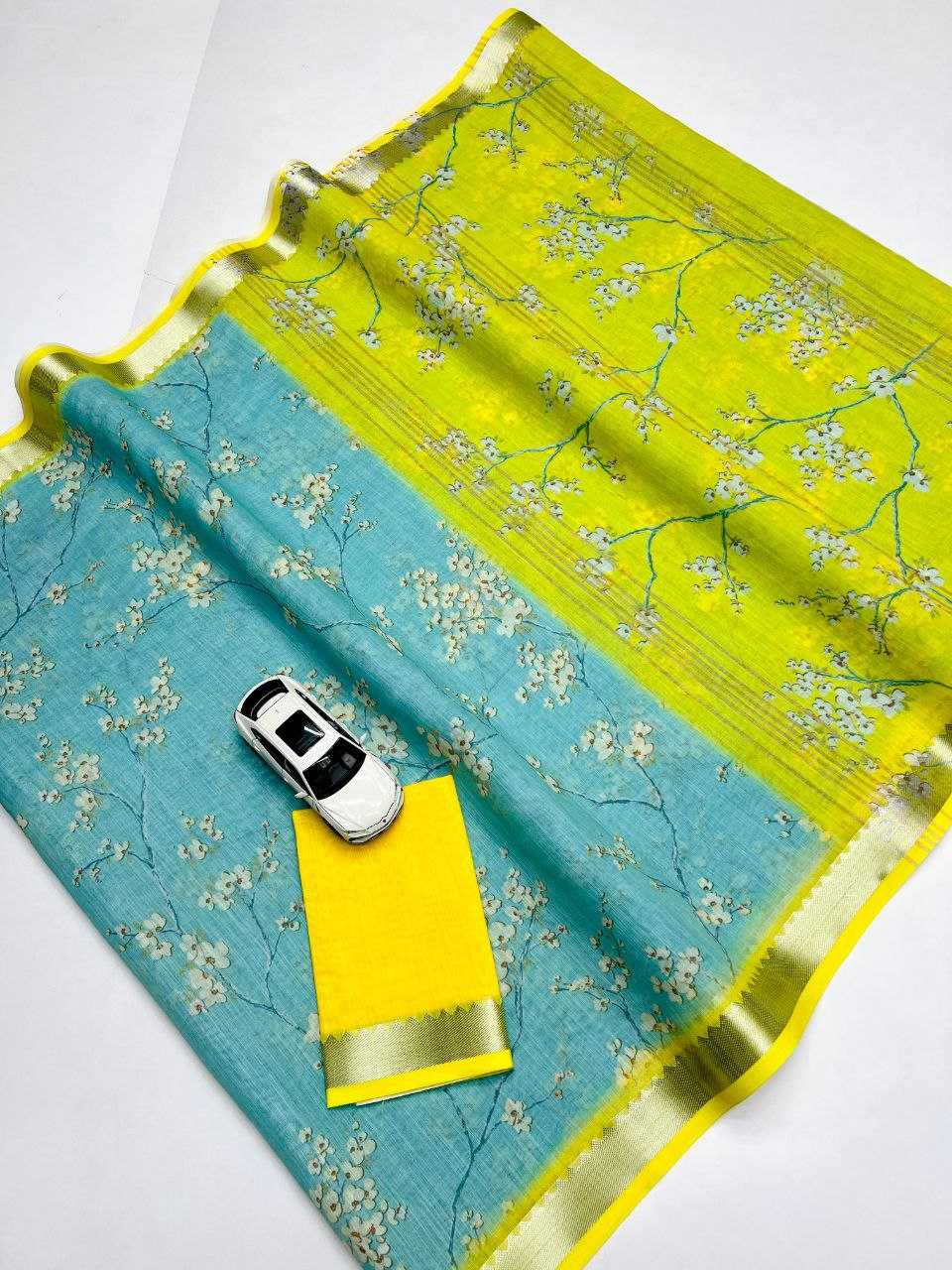 Linen Designer Saree 622