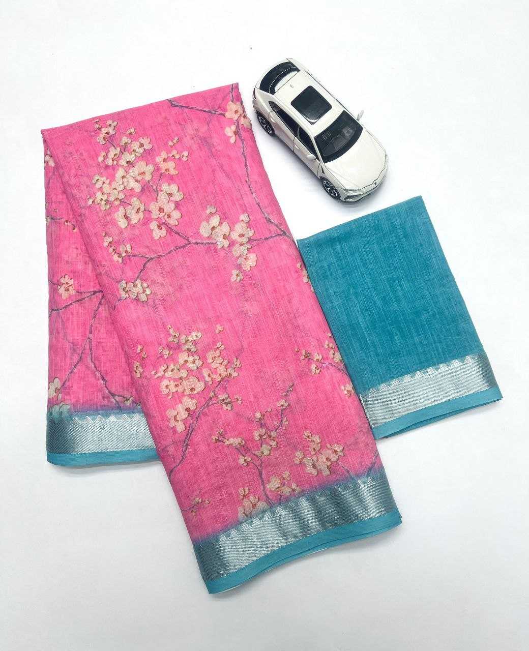 Linen Designer Saree 622