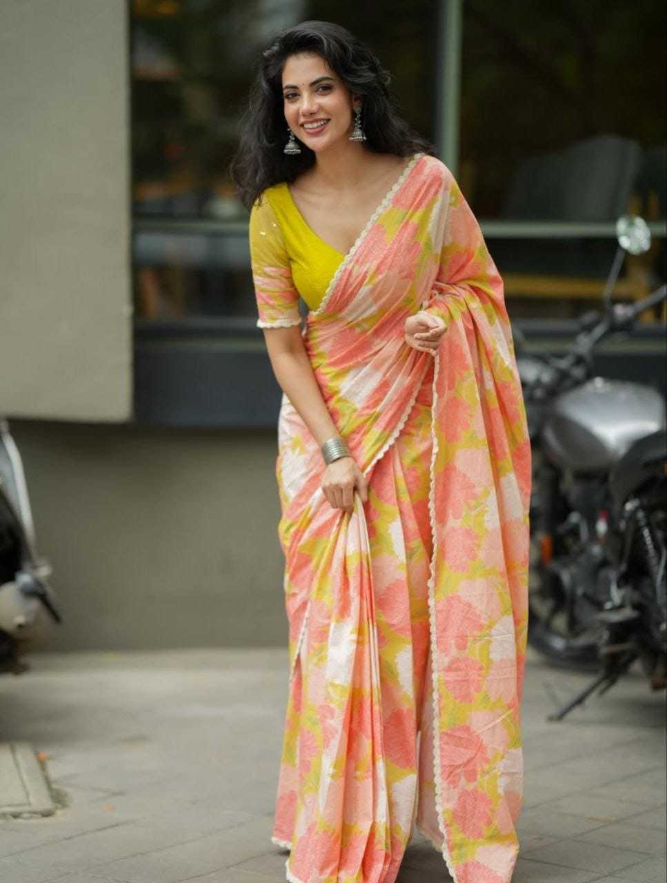 Linen Fancy Saree