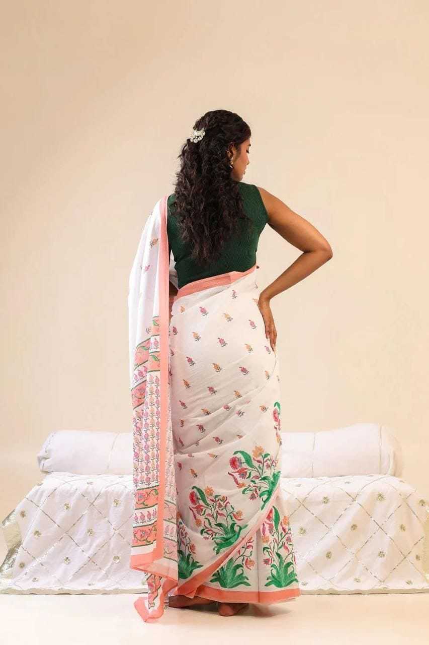 Linen Designer Saree 635