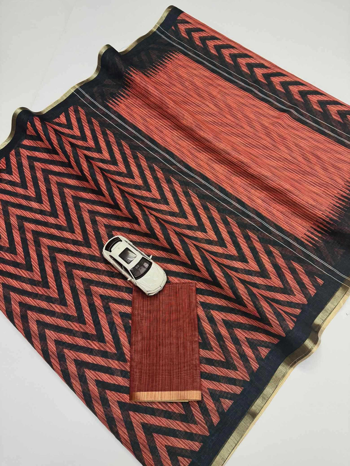 Linen Printed Saree