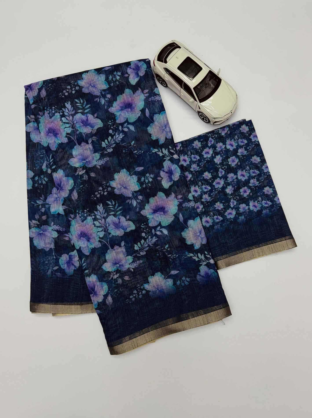 Linen Printed Saree