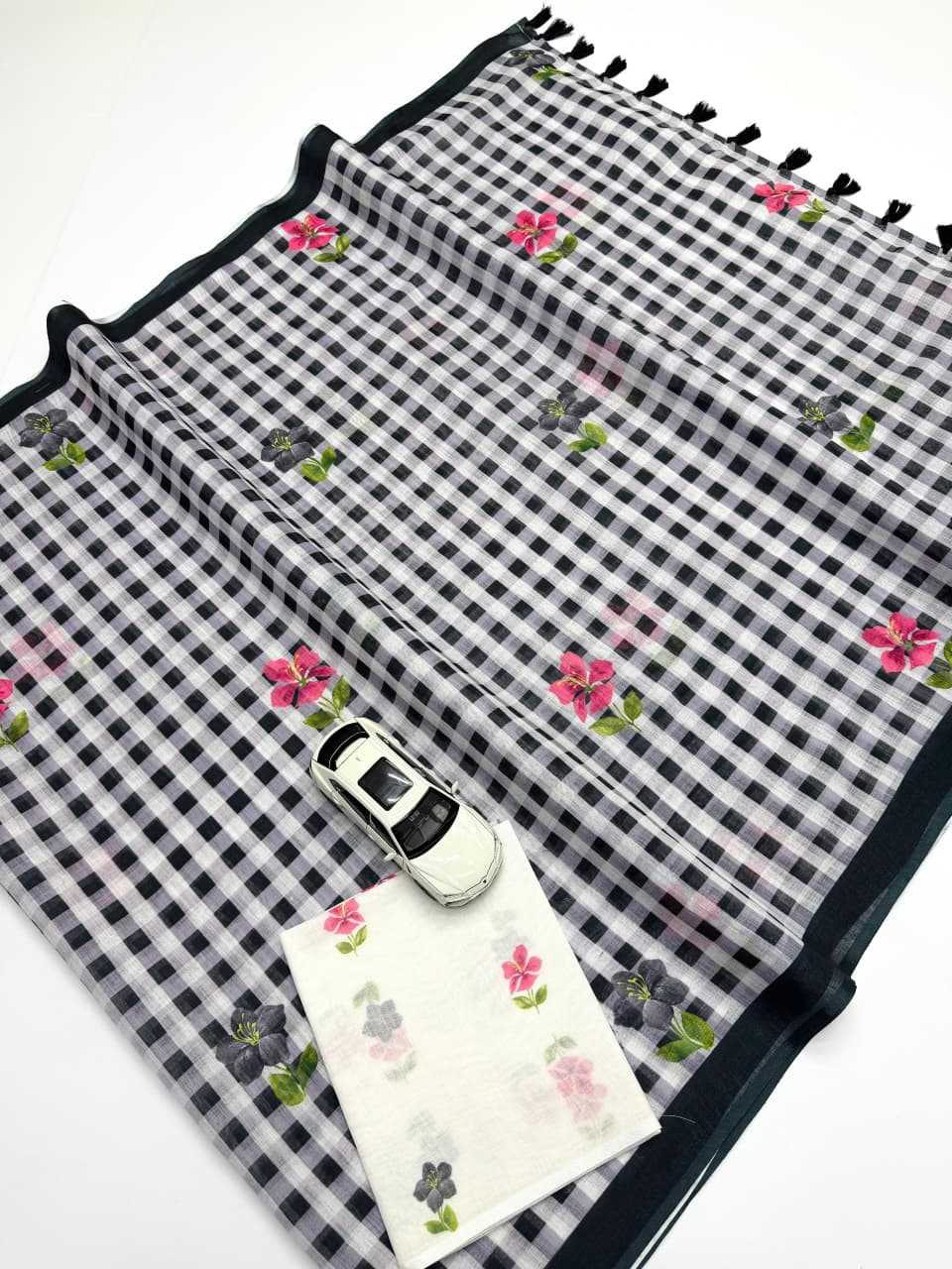 Linen Designer Saree 647