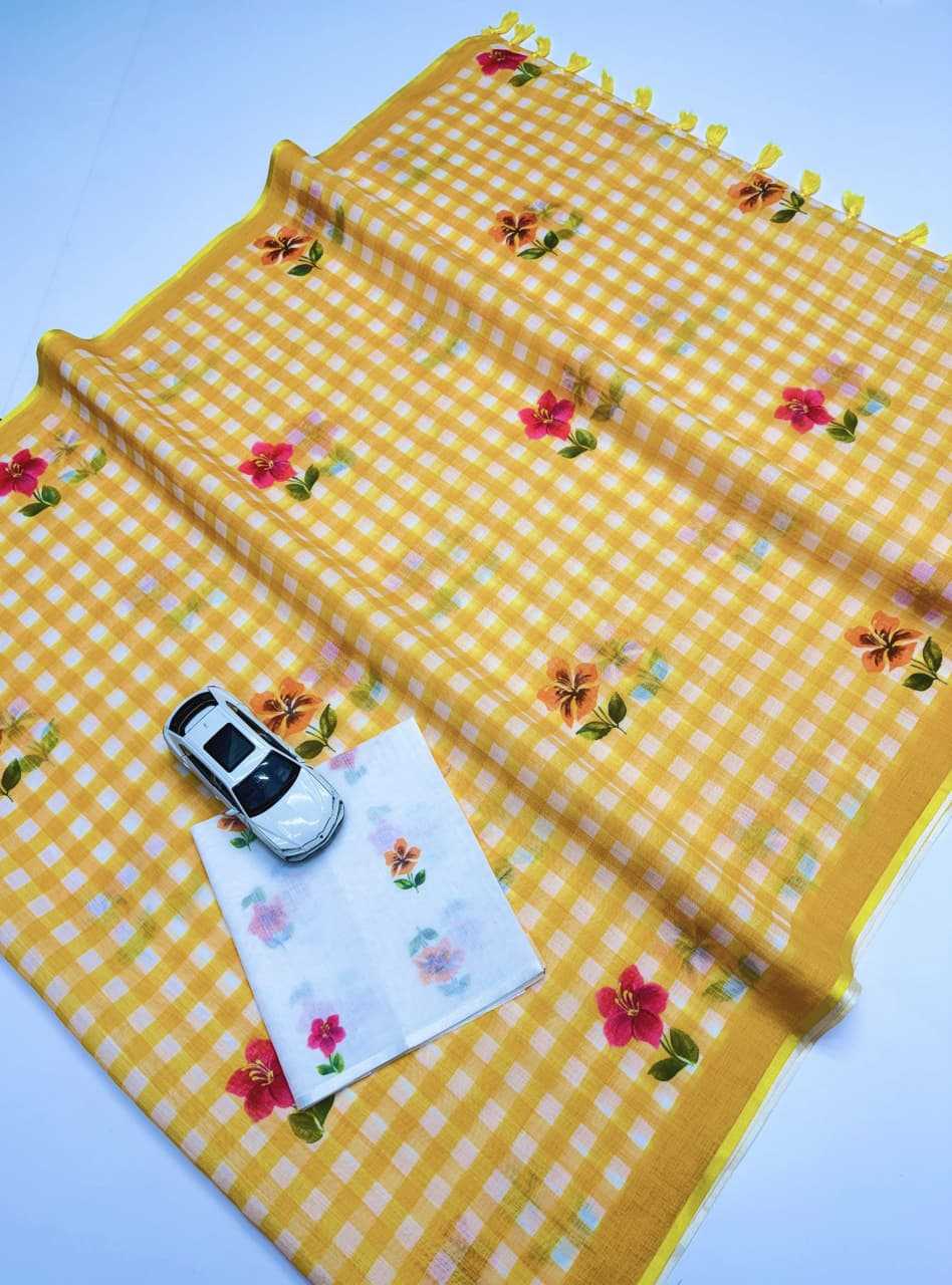 Linen Designer Saree 647