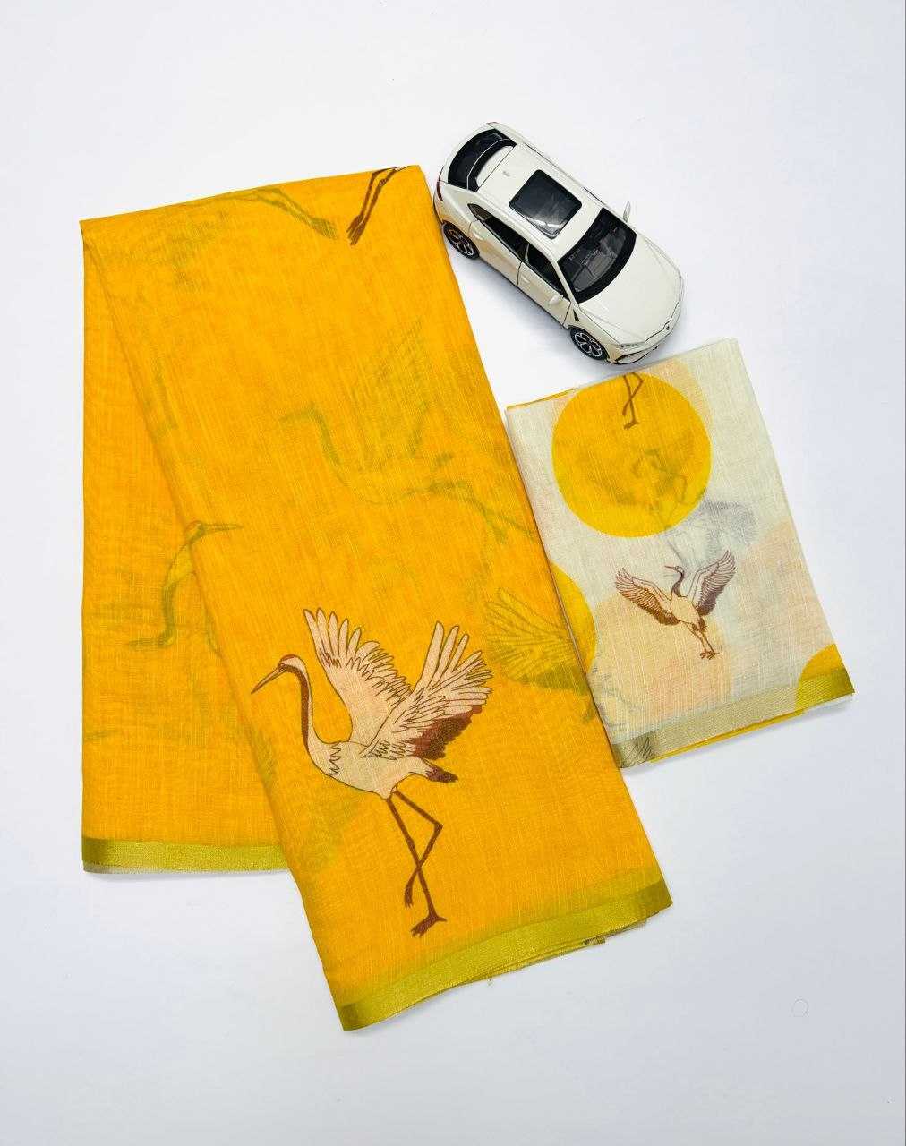 Linen Printed Saree