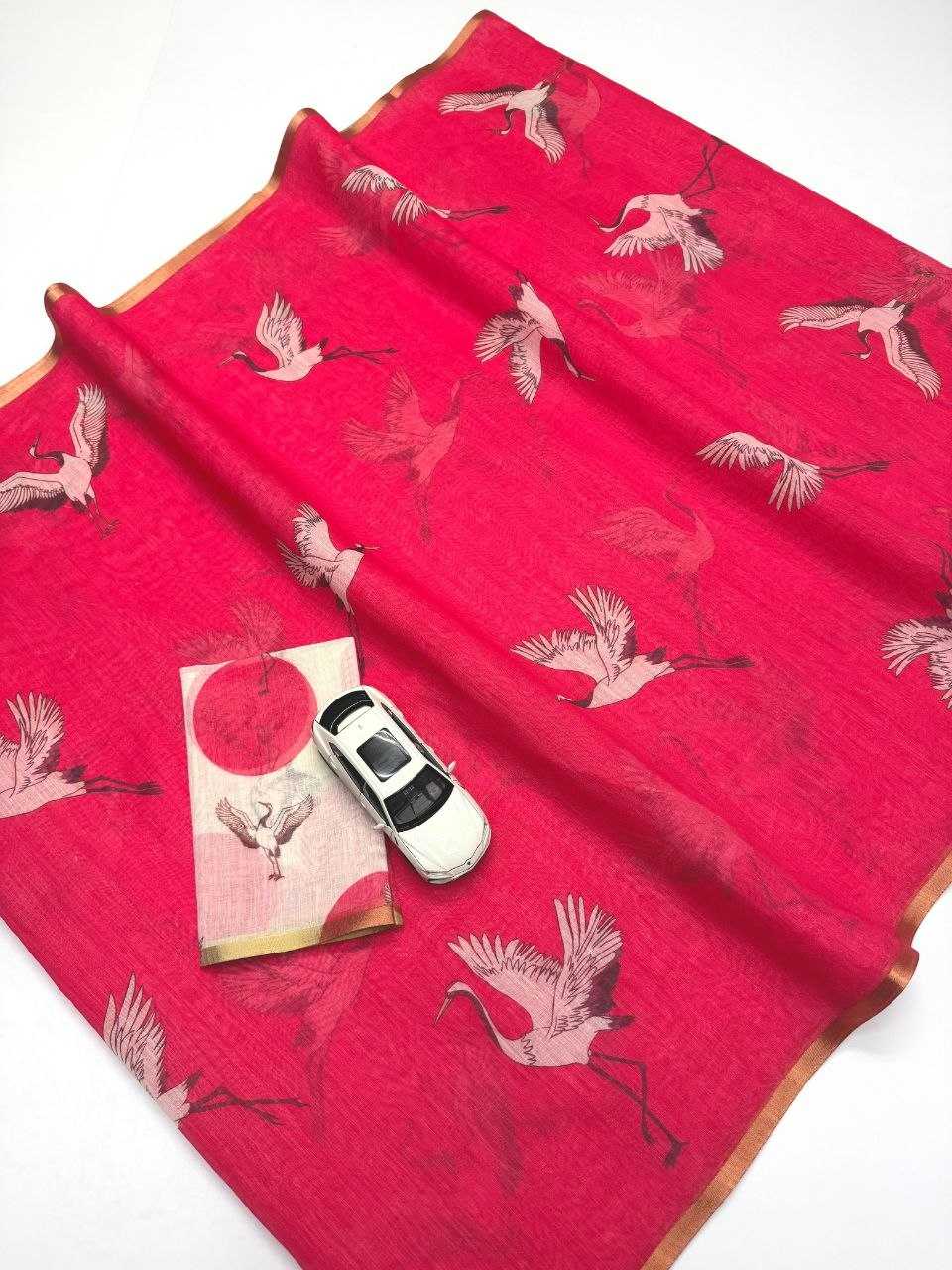 Linen Printed Saree