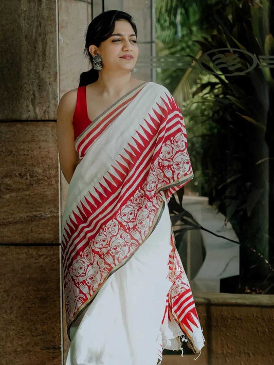 Linen Designer Saree