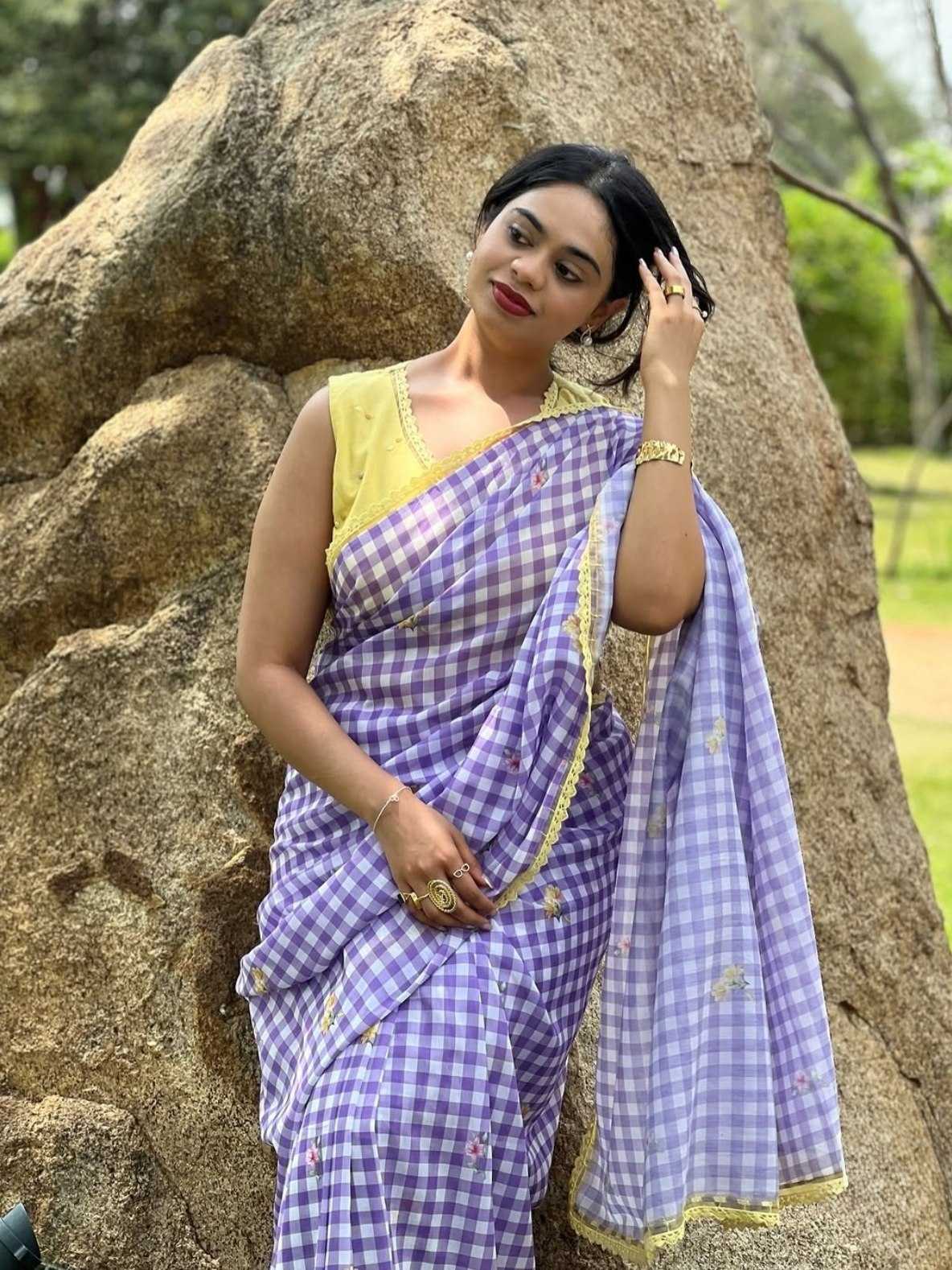 Linen Fancy Saree