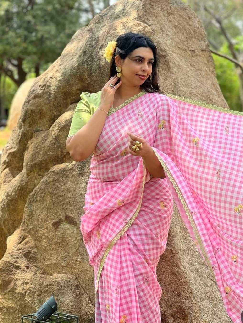 Linen Fancy Saree