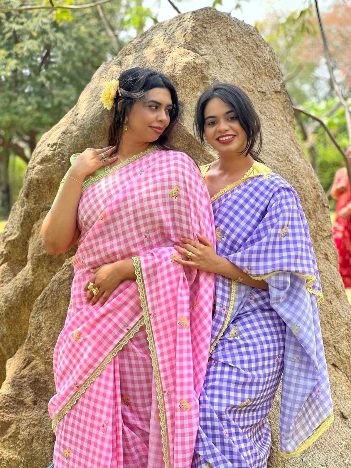 Linen Fancy Saree