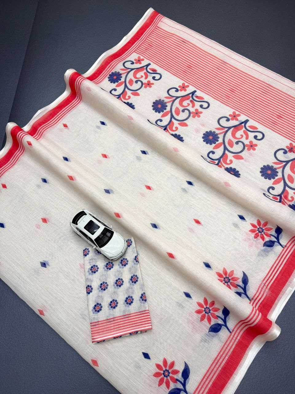 Linen Fancy Saree