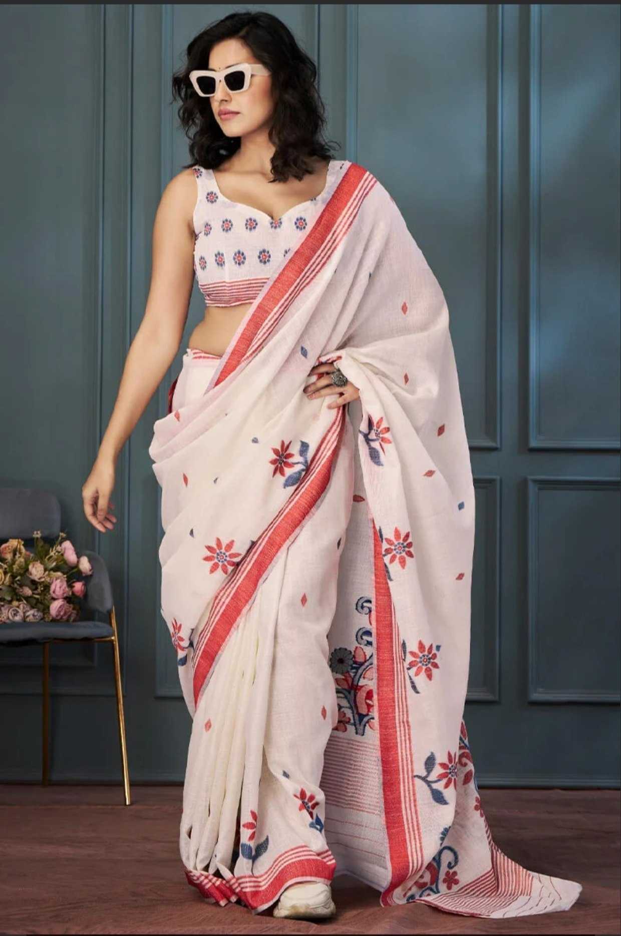 Linen Fancy Saree