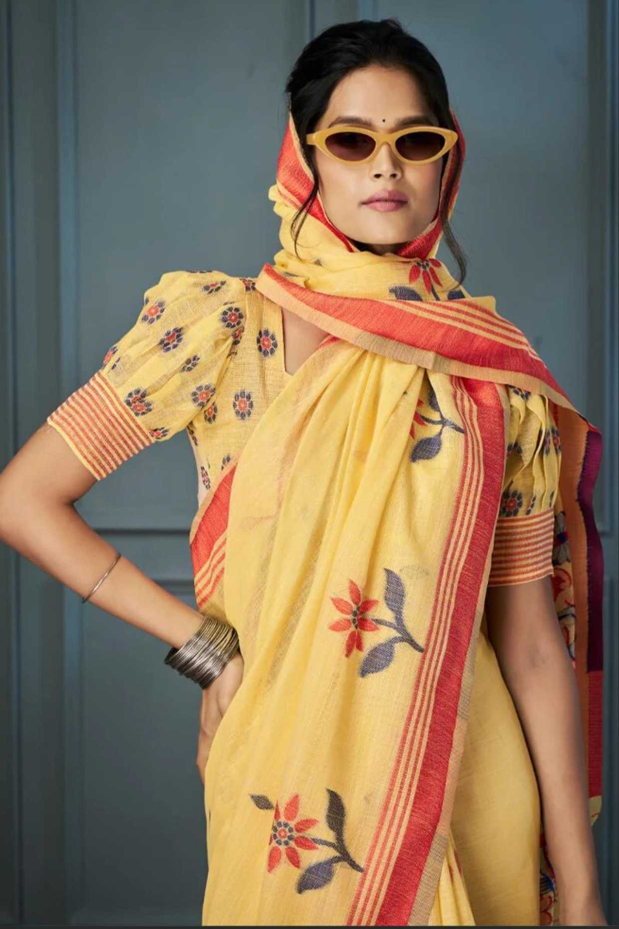 Linen Fancy Saree