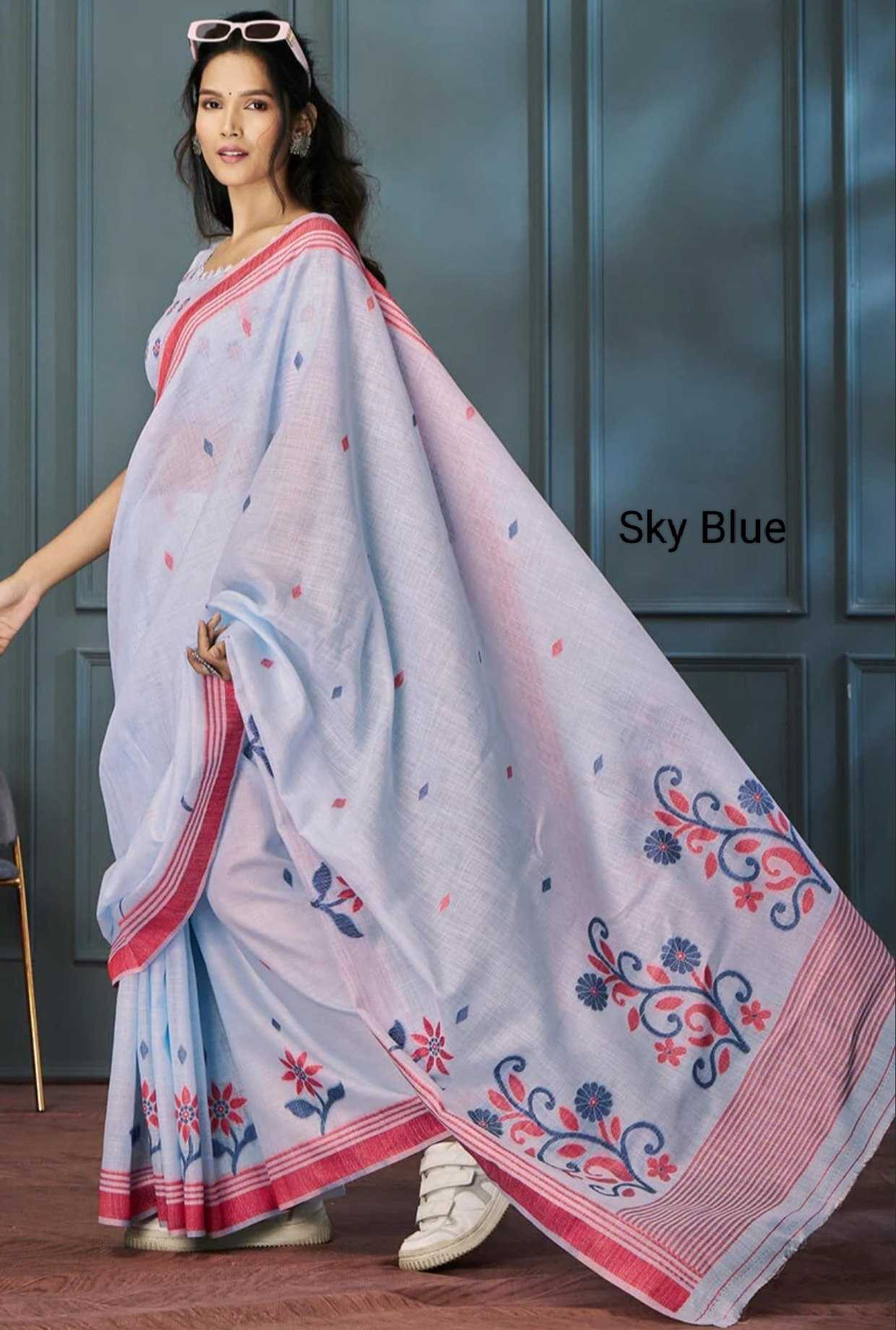 Linen Fancy Saree