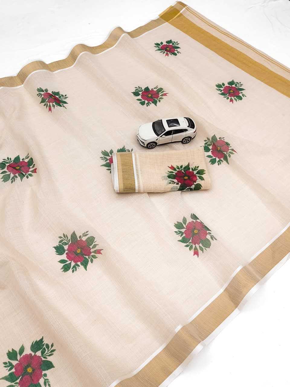 Linen Organza Saree