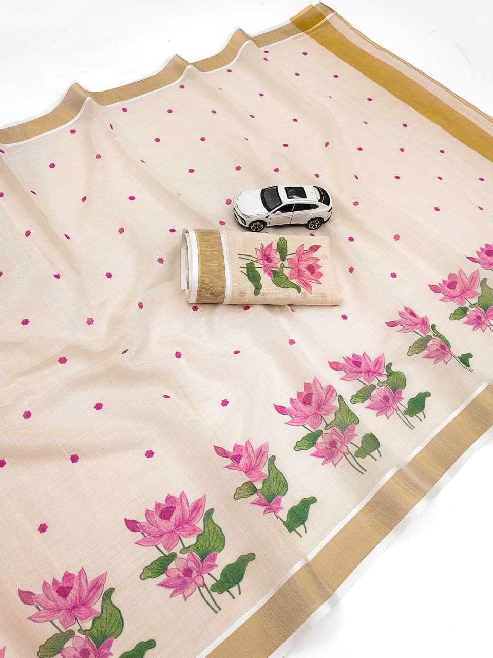 Linen Organza Saree