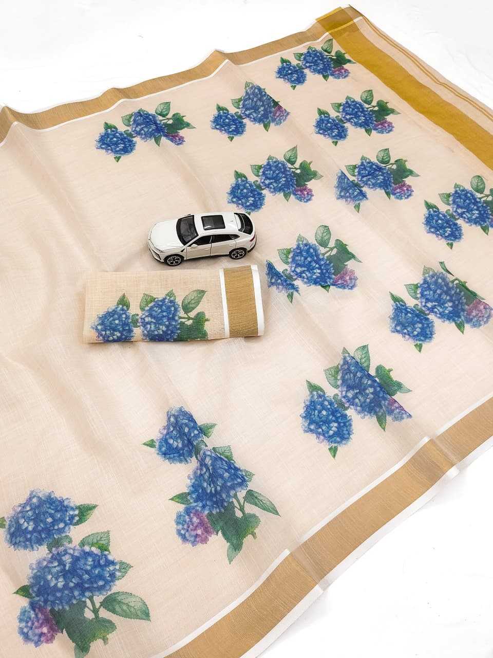 Linen Organza Saree