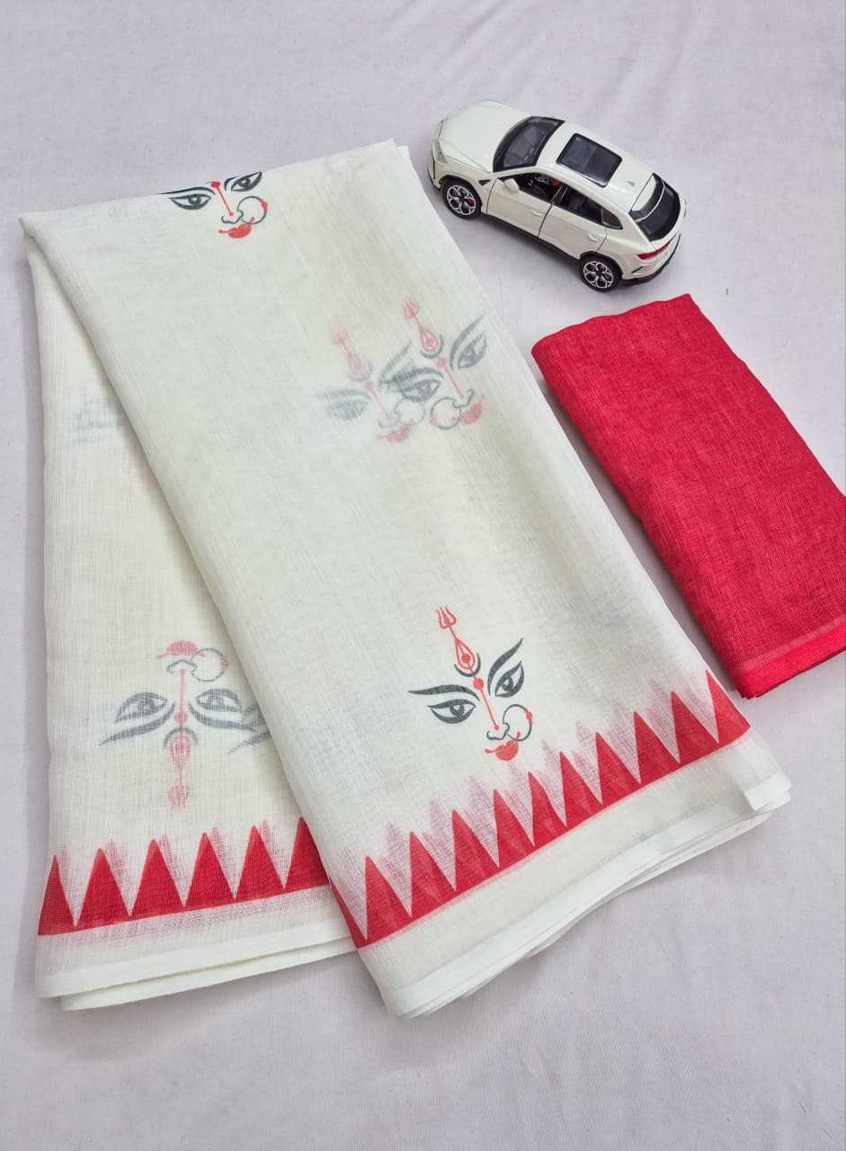 Linen Designer Saree 689