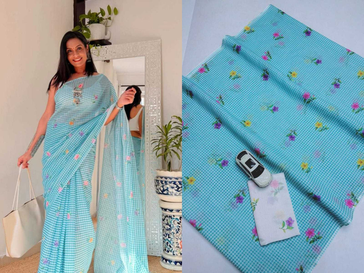 Ashvika Linen Designer Saree